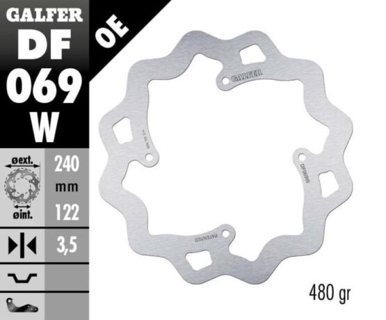 Solid Wave Rear Brake Rotor - Image 3