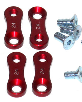 DR.D Radiator Lowering Kit Red Aluminum Fits 07-13 Honda CRF250R CRF250X