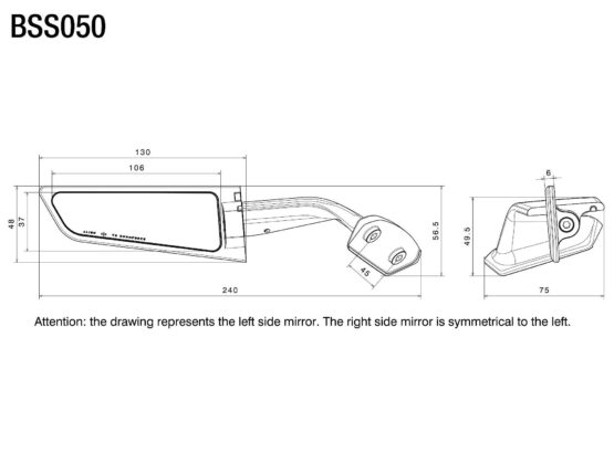 Black Rotating Winglet Stealth Mirrors - Image 10