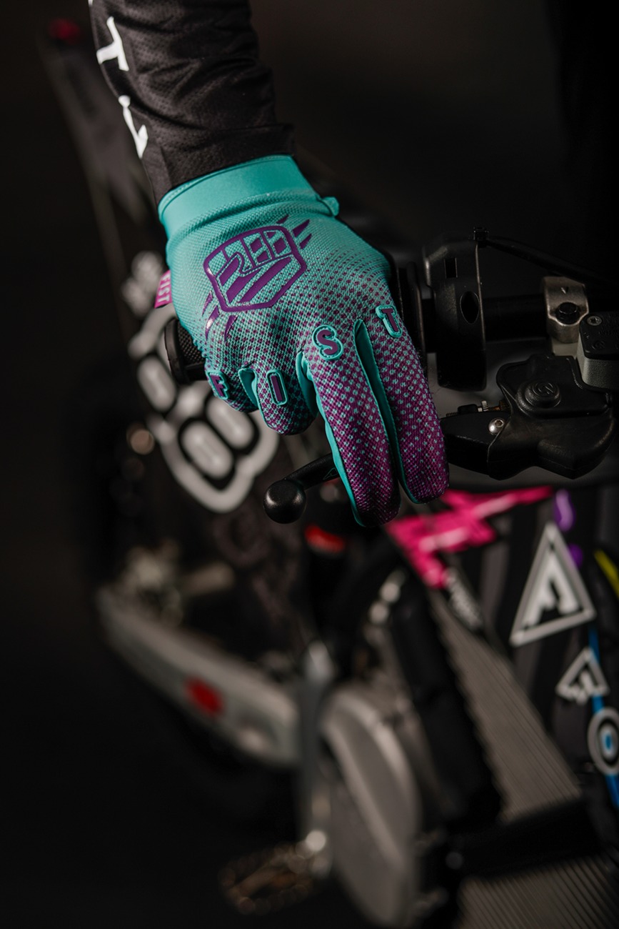 FIST Breezer Hot Weather Gloves Violet Halftone Men's XS - Image 4