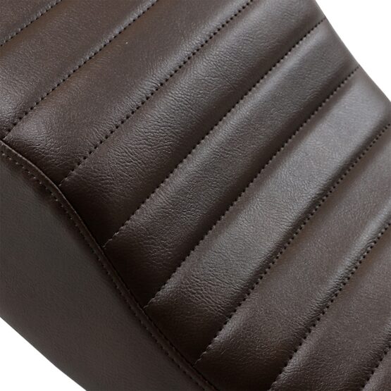 Retro Classic Stitch Vinyl 2-Up Seat Brown - Image 3