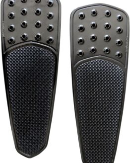 Accutronix Black Teardrop Driver Floorboards Knurled Drilled Fits 84-19 HD