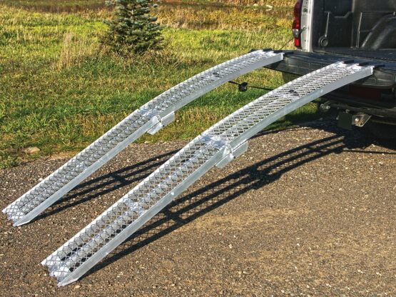 Folding Aluminum "XL" Loading Ramps - 89" Long, 12" Wide - Pair - Image 3