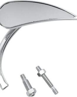 Arlen Ness Chrome Teardrop Diecast Mirror Right, 4-1/2"x1-1/2"