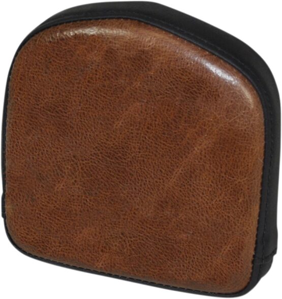 Lariat Gravestone Smooth 6-1/2" Sissy Bar Pad Black/Brown - Image 2