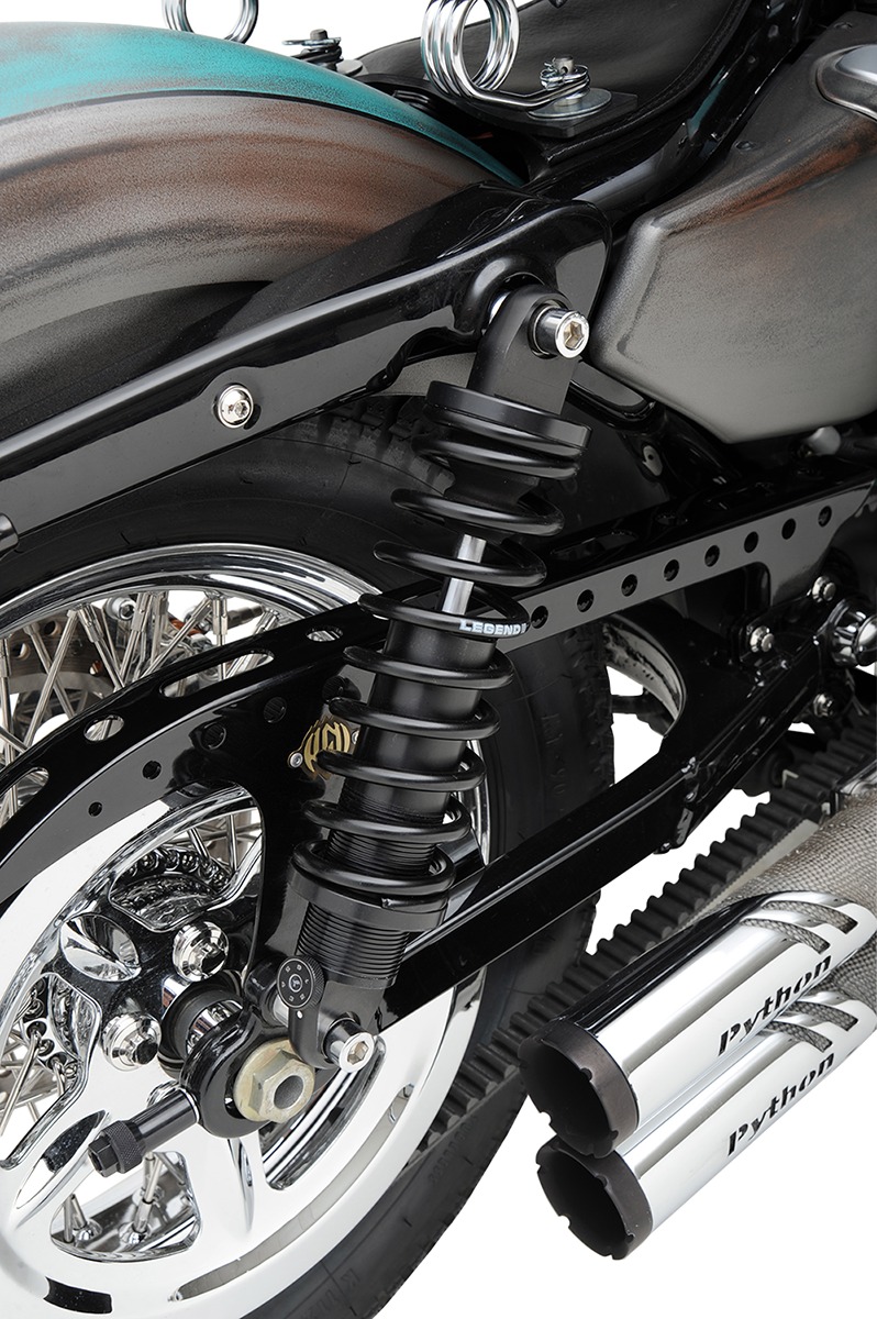 Legend Revo-A 12in Rear Shocks Black Standard For Harley Sportster XL - Image 3