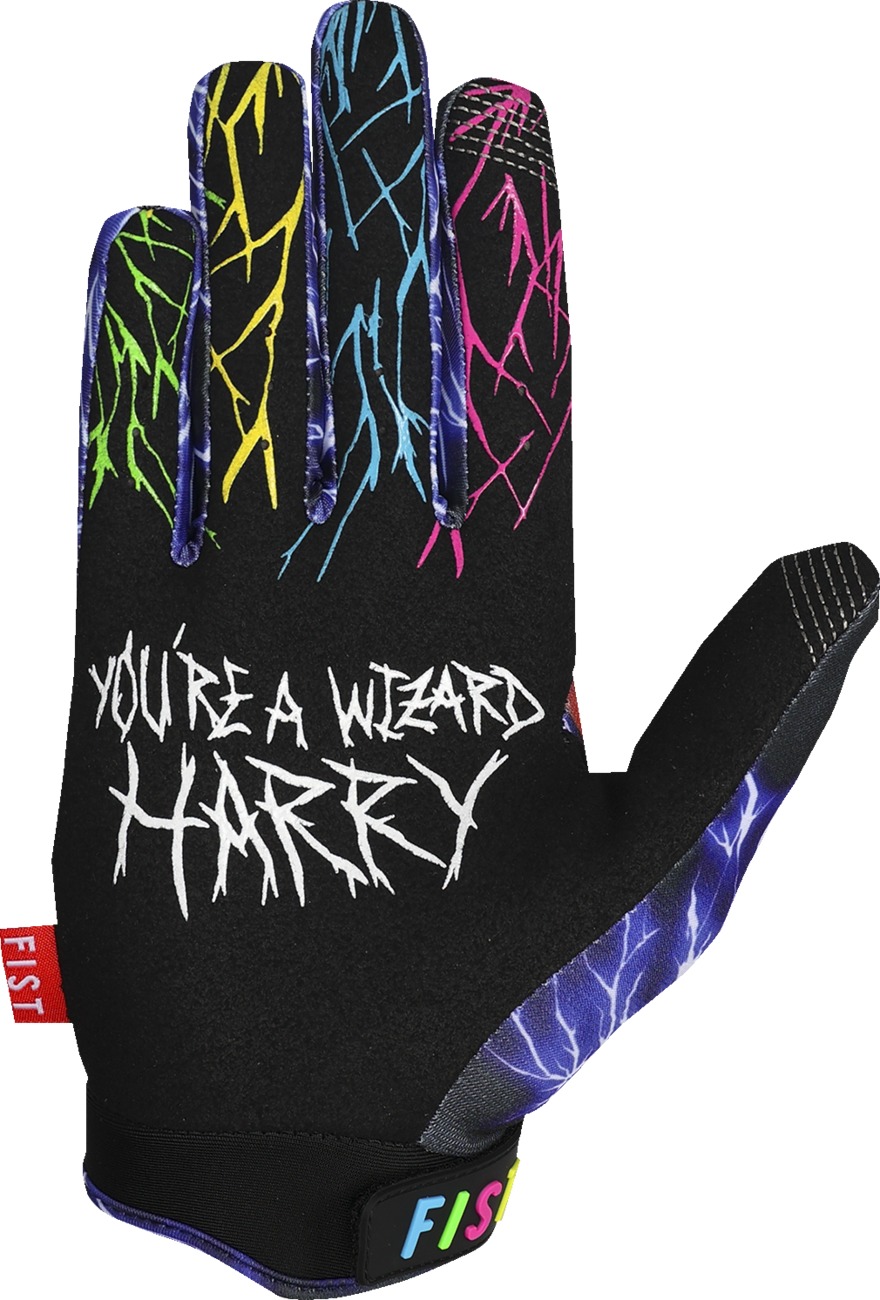 FIST Youth Strapped Harry Bink Red Label Emoji Gloves Black/Purple - 2XS - Image 3