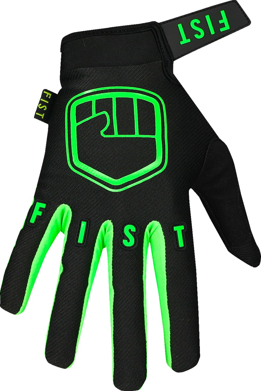 FIST Youth Strapped Stocker Gloves Fluoro Green - Medium - Image 3