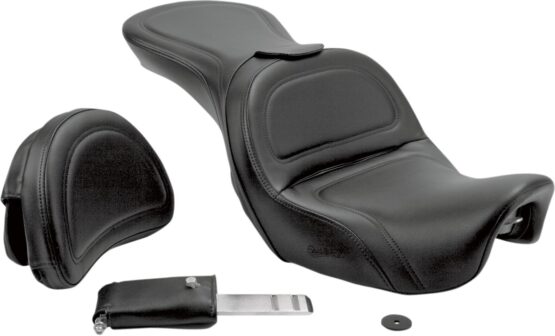 Explorer Stitched 2-Up Seat Black Gel w/Backrest