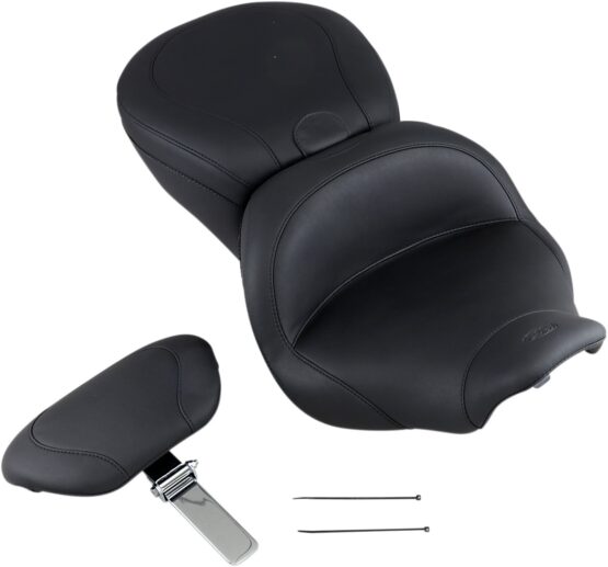 Lowdown Plain Vinyl 2-Up Seat w/Backrest - Image 5