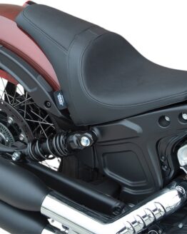 Drag Specialties 3/4 Solo Seat Black Smooth for 18-22 Indian Scout Bobber