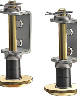 KFI Plow Skid Kit Pair with Hardware, Zinc Plated