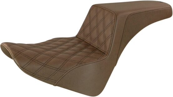 Step-Up Lattice Stitch 2-Up Seat Gel Brown