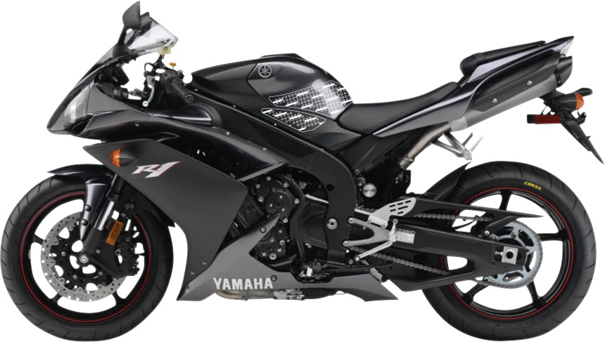 Stompgrip Tank Protector Kit Volcano Black For YZF R1 2007-2008 - Image 3