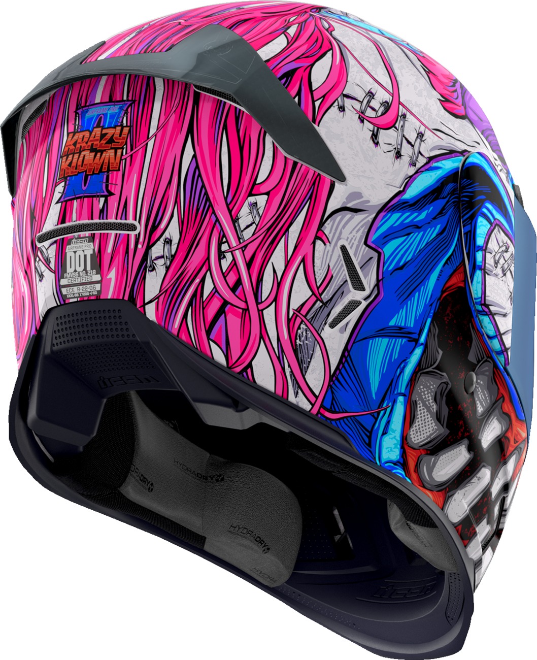 ICON Airframe Pro Krazy Klown 2 Helmet Pink M - Image 4