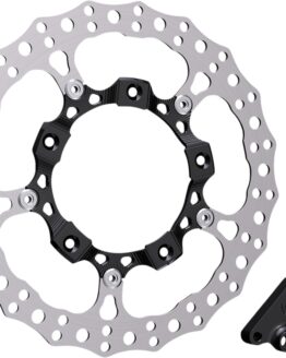 Left Side 14" Full Floating Rotor w/ Bracket & Black Center