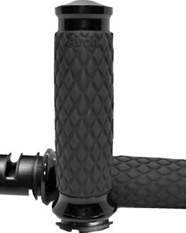 Avon Diamond Contour Grips Black TBW For Harley-Davidson Touring