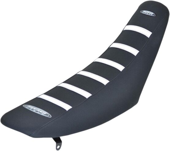 6-Rib Water Resistant Seat Cover Black/White