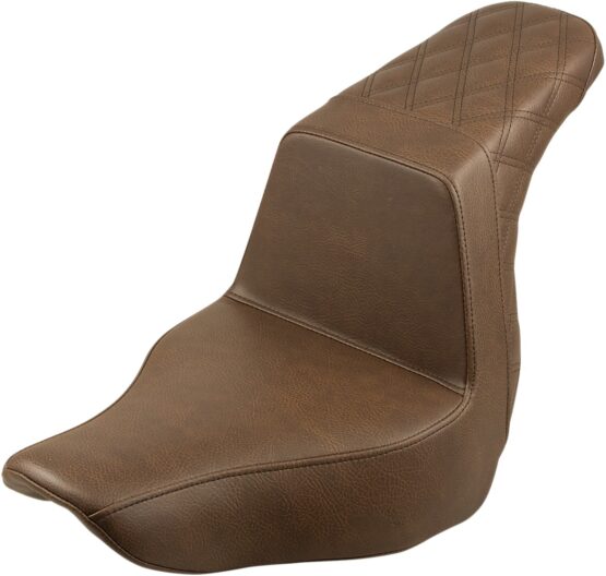 Step-Up Rear Lattice Stitch 2-Up Seat Brown