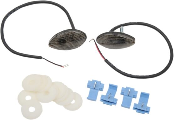 Pair of LED Flush Mount Turn Signals - Smoke Lens