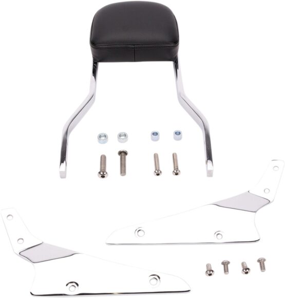 Short Square 14" Sissy Bar Chrome