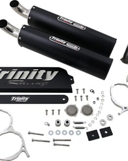 Dual Black Aluminum Slip On Exhaust