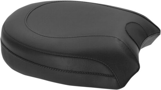 Vintage Plain Vinyl Pillion Pad Black Foam