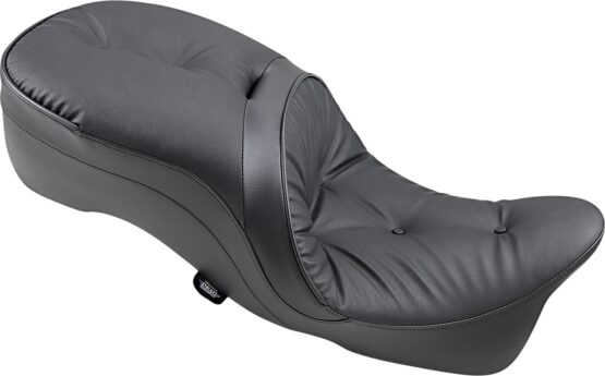 Touring Pillow Leather 2-Up Seat Black Low 1"