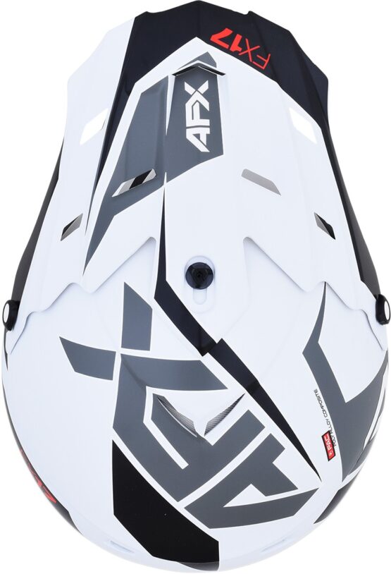 FX-17 Aced Full Face Offroad Helmet Matte White Small - Image 5