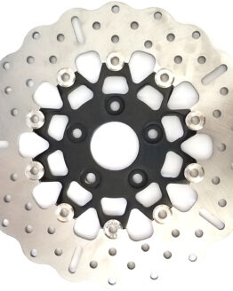 Black Chrome Contour Floating Brake Rotor