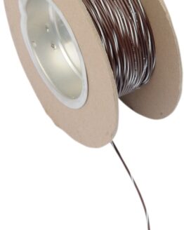 Brown / White 18 Gauge Color Match Primary Wire - 100' Spool
