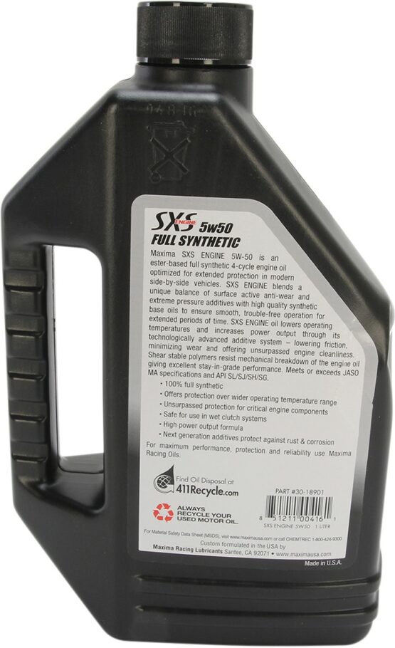 SXS 100% Synthetic Engine Oil - Image 2