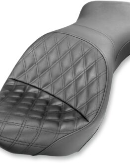 Explorer Touring Lattice Stitched 2-Up Seat - Black