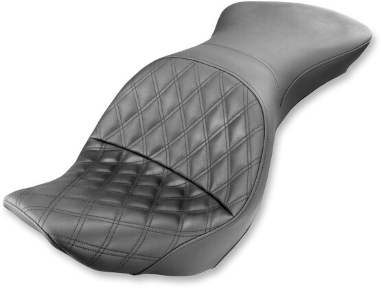 Explorer Touring Lattice Stitched 2-Up Seat - Black