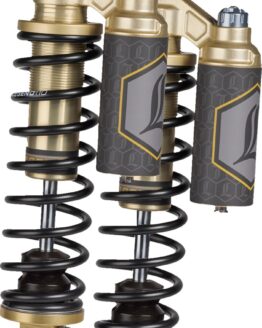 Legend REVO ARC Heavy Duty Piggyback Shocks Gold 14in For 99-17 Dyna
