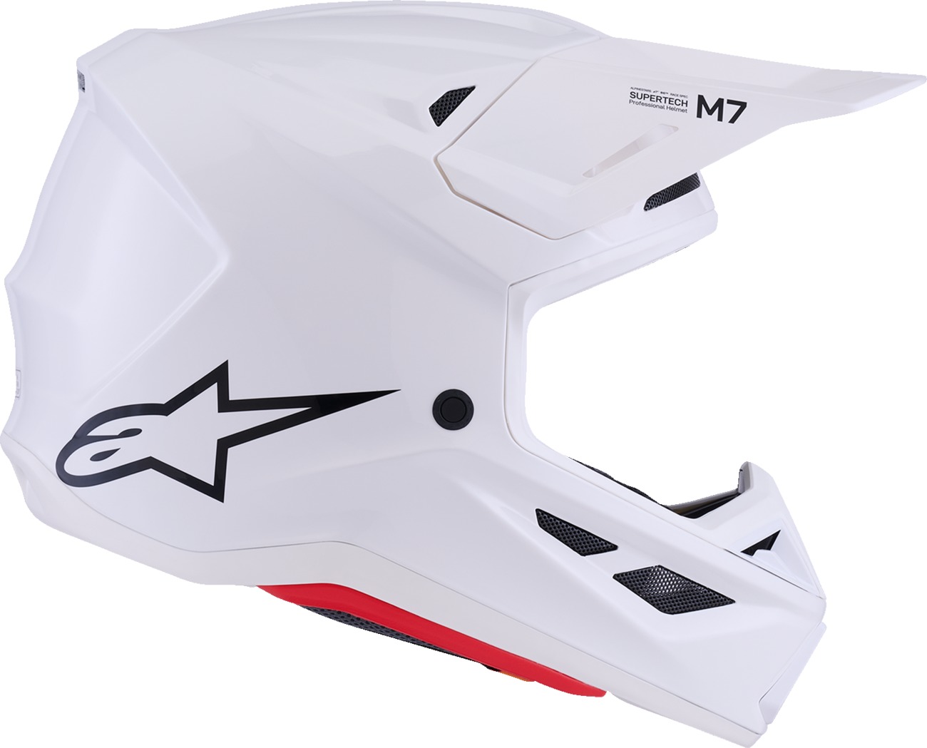 Alpinestars SM7 MX Helmet Solid Gloss White XL - Image 4