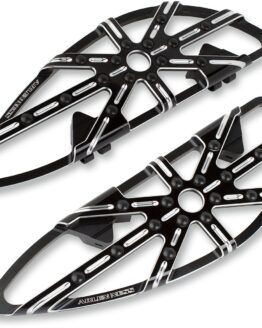 Arlen Ness Black 10-Gauge Driver & Passenger Floorboards