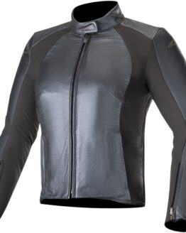 Women's Vika V2 Leather Street Riding Jacket Black US 6