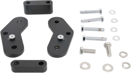 Passenger Floorboard Bracket Mounts - Black