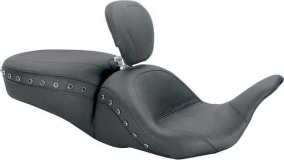 Lowdown Studded Vinyl 2-Up Seat w/Backrest