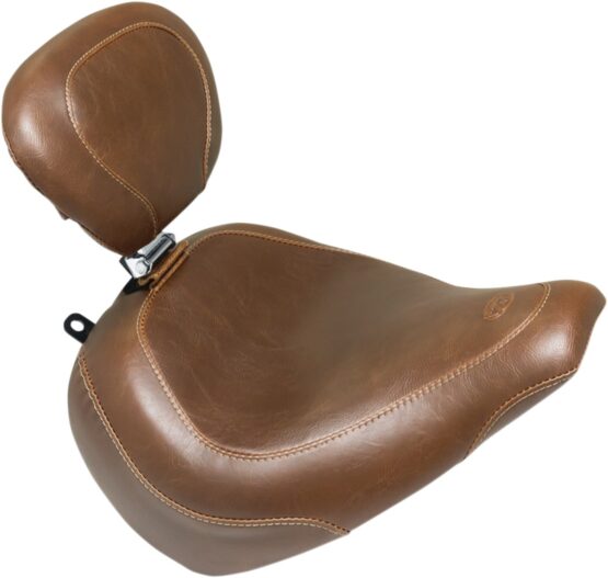 Tripper Smooth  Wide Brown Solo Seat w/Backrest