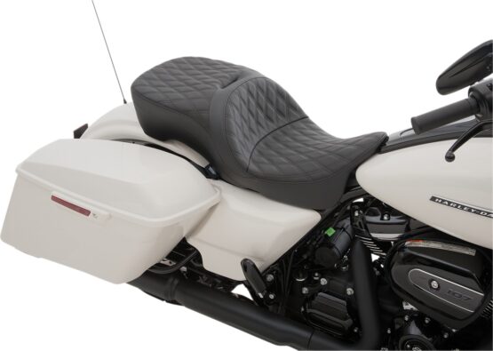 Double Diamond SR Leather 2-Up Seat Black Low 1" - Image 3