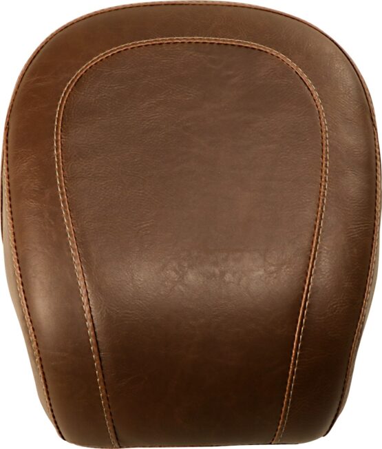 Tripper Stitched Synthetic Leather Wide Brown Pillion Pad