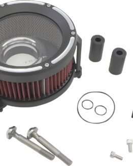 Trask Assault Charge High-Flow Air Cleaner Black Reverse Cut For Harley