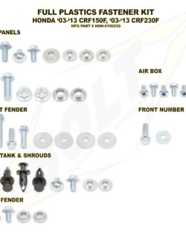 Full Plastic Fastener Kit