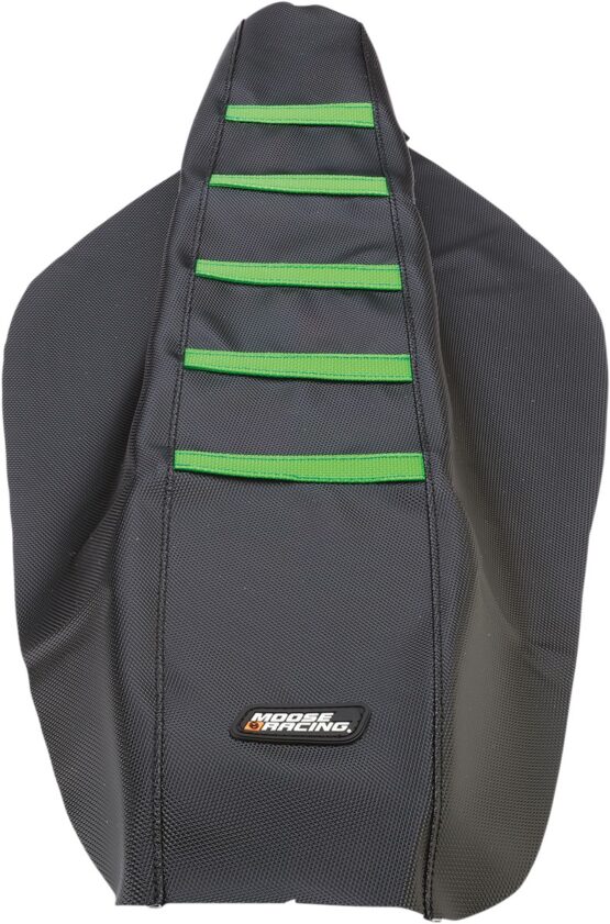 Black/Green Ribbed Seat Cover