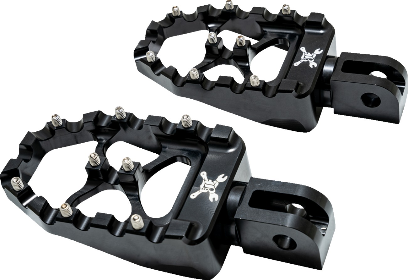 Burly Brand MX-Evolution Passenger Pegs Black For Harley M8 Softail - Image 7