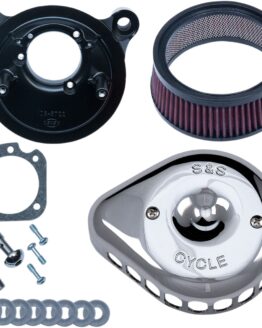 S&S Chrome Stealth Mini Teardrop Air Cleaners for Harley-Davidson