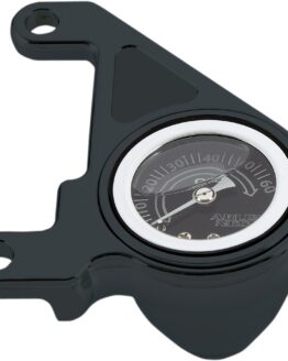 Arlen Ness Oil Pressure Gauge Kit Black 1-3/4 in. Gauge