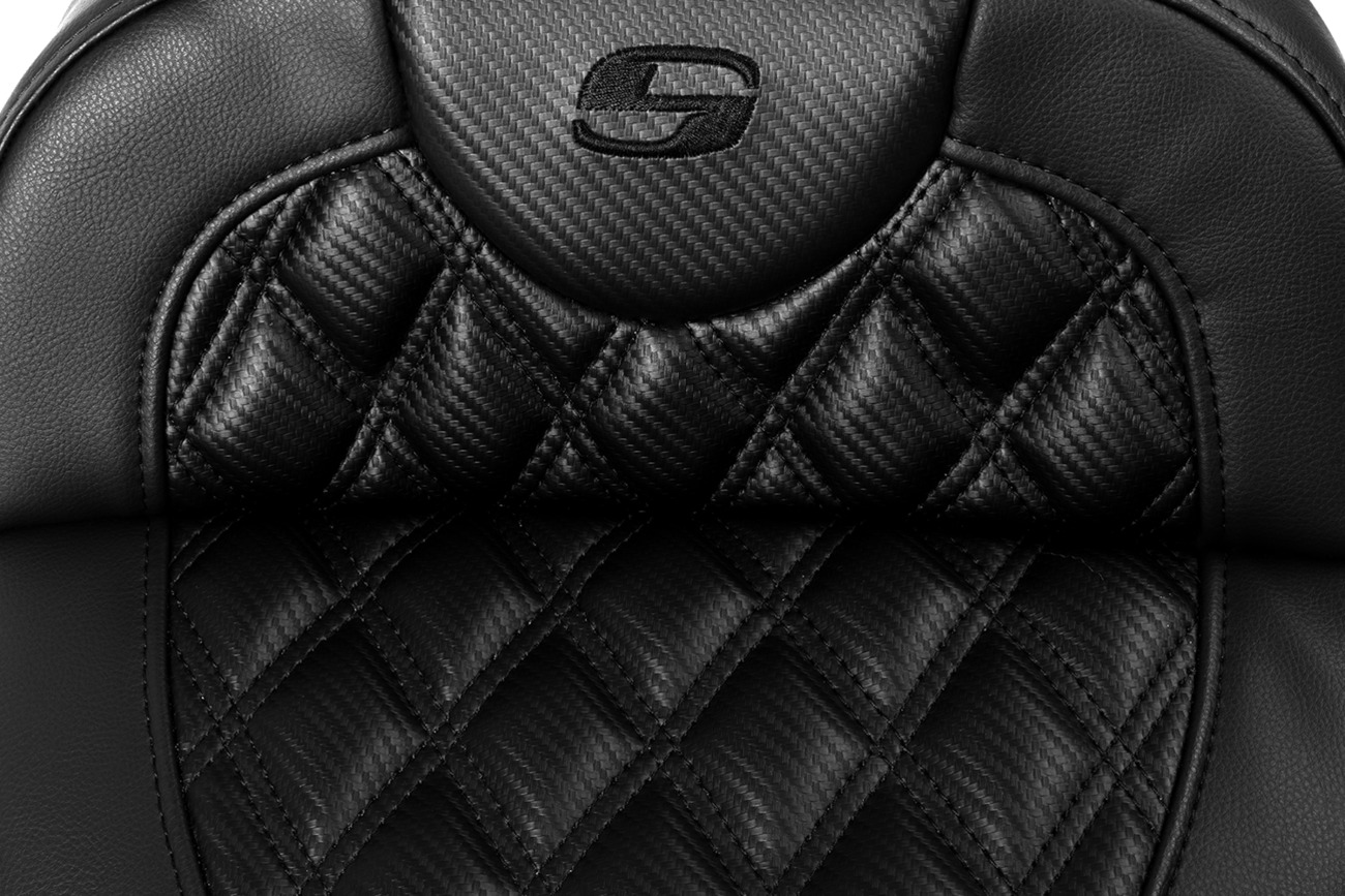 Saddlemen Roadsofa Extended Reach Seat Carbon Fiber Lattice FL 08-23 - Image 3